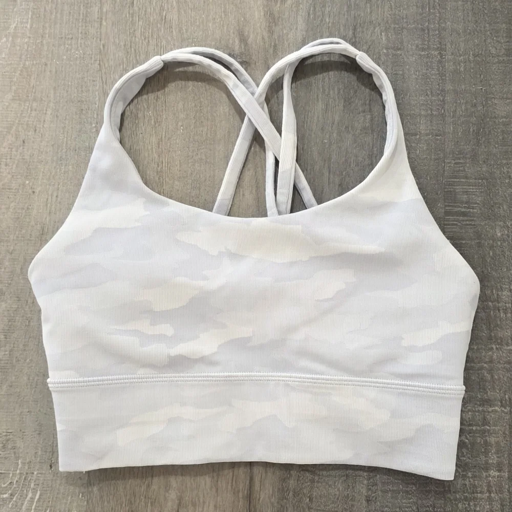 Lululemon Athletica Energy Longline  Camo Sports Bra